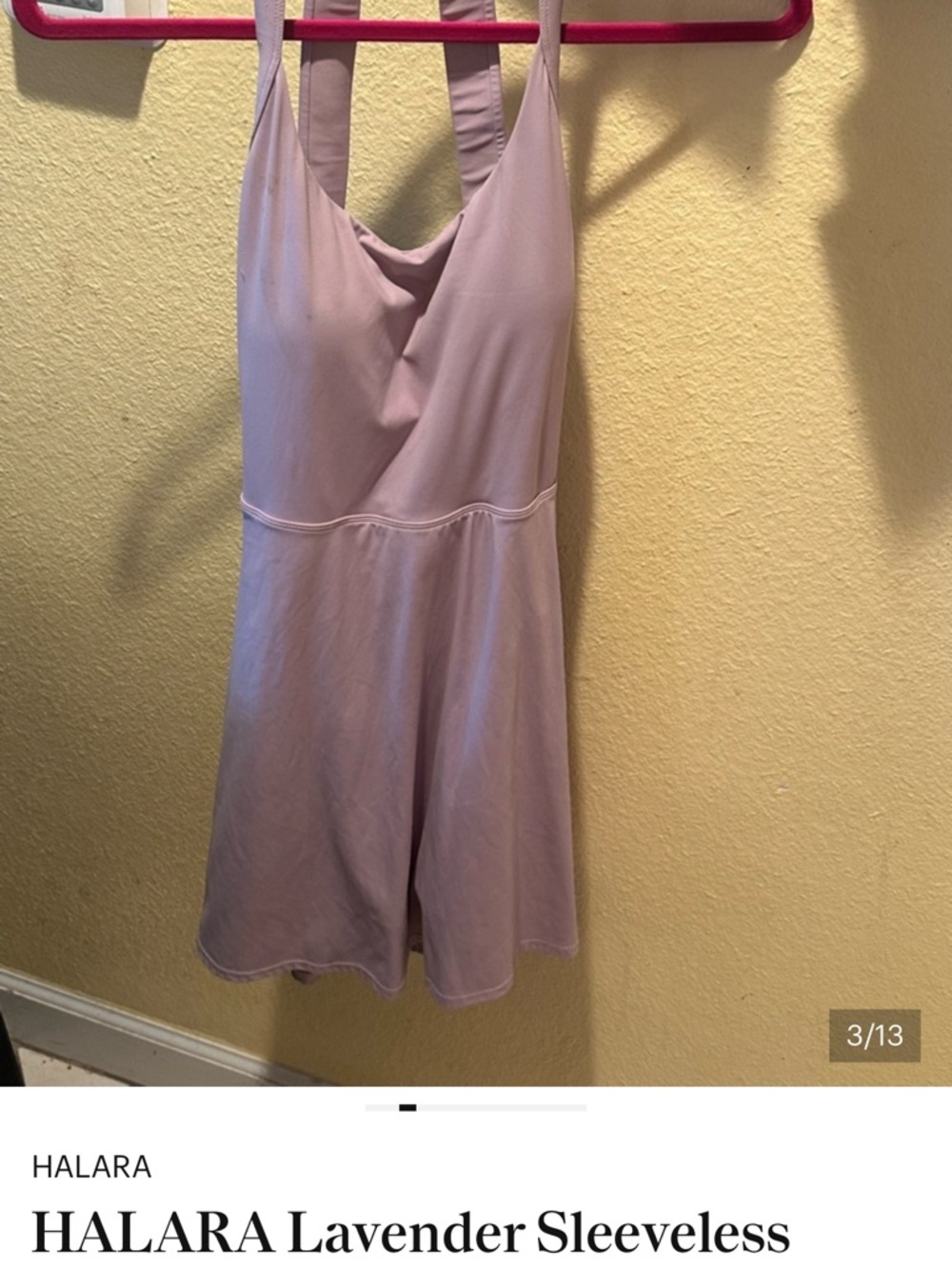 HALARA Lilac Sleeveless Skater Romper